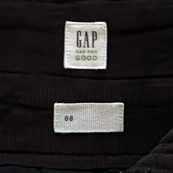 GAP Women's Black & White High Waist Side Lace Woven Jacquard Print Shorts Sz 8 - Picture 11 of 13